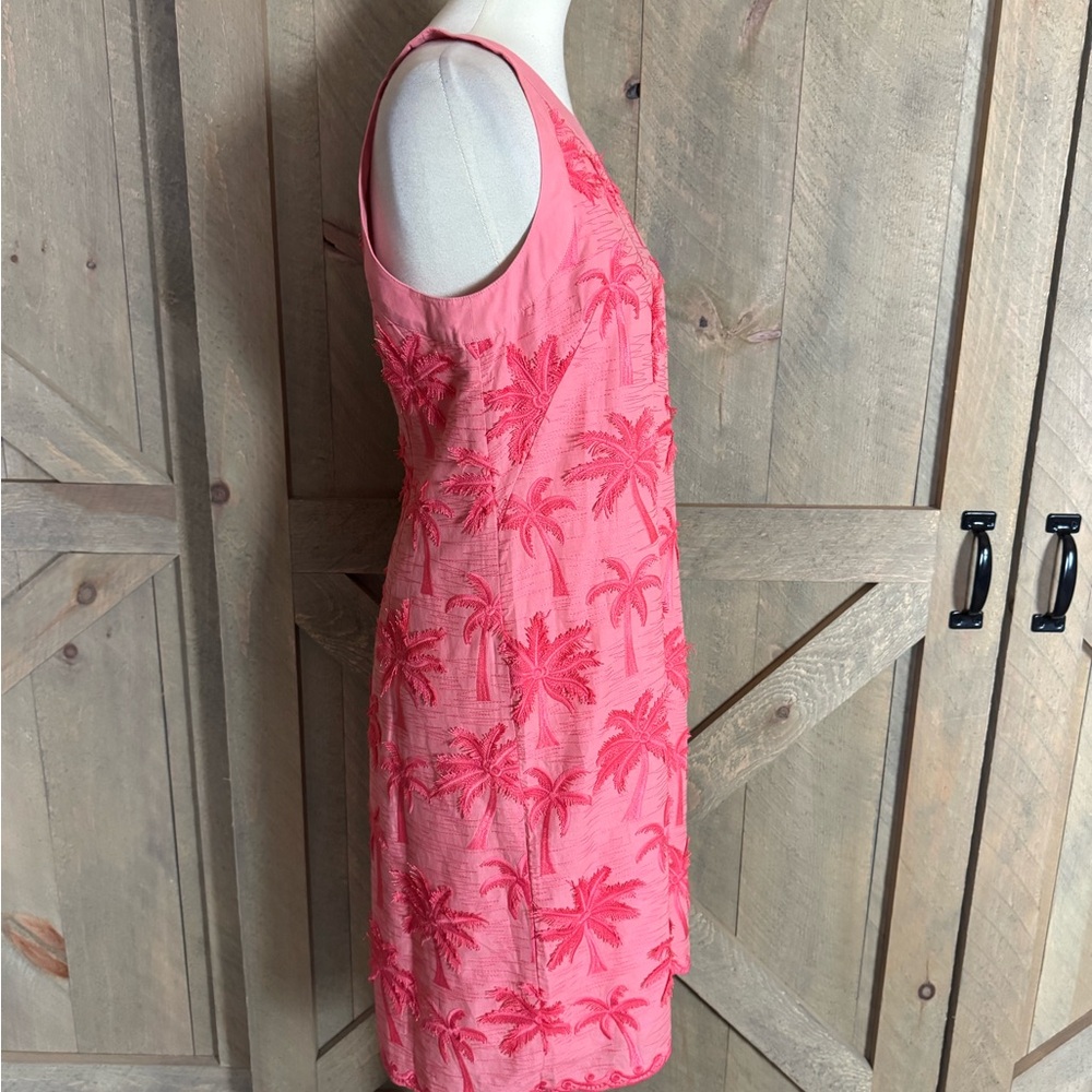 Talbots embroidered palm tree shift dress Size 8 - Picture 4 of 12